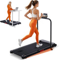 Small Walking Pad Treadmills with Handle Bar Incline for Home